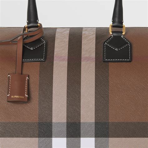 burberry large check bowling bag